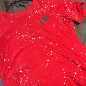 Red Nike shirt